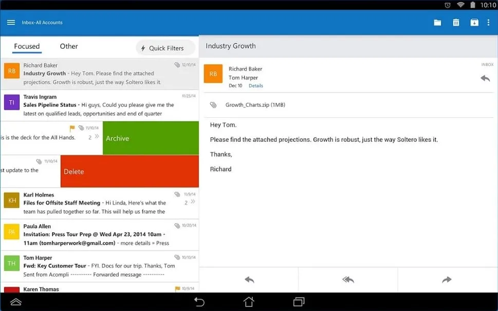 microsoft outlook app android — GB news