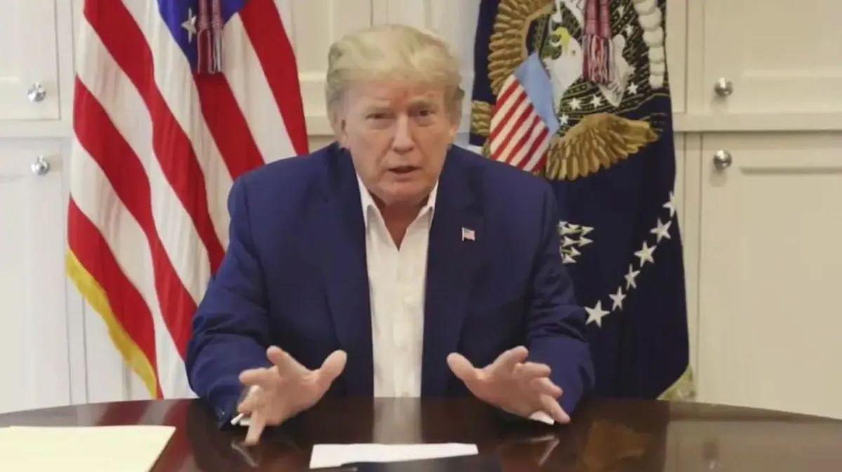 trump hospital — GB news