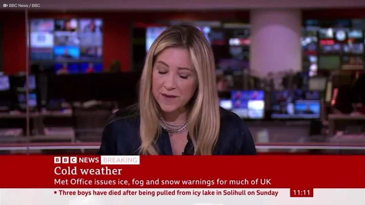 which bbc presenter broken colleagues wrist — GB news
