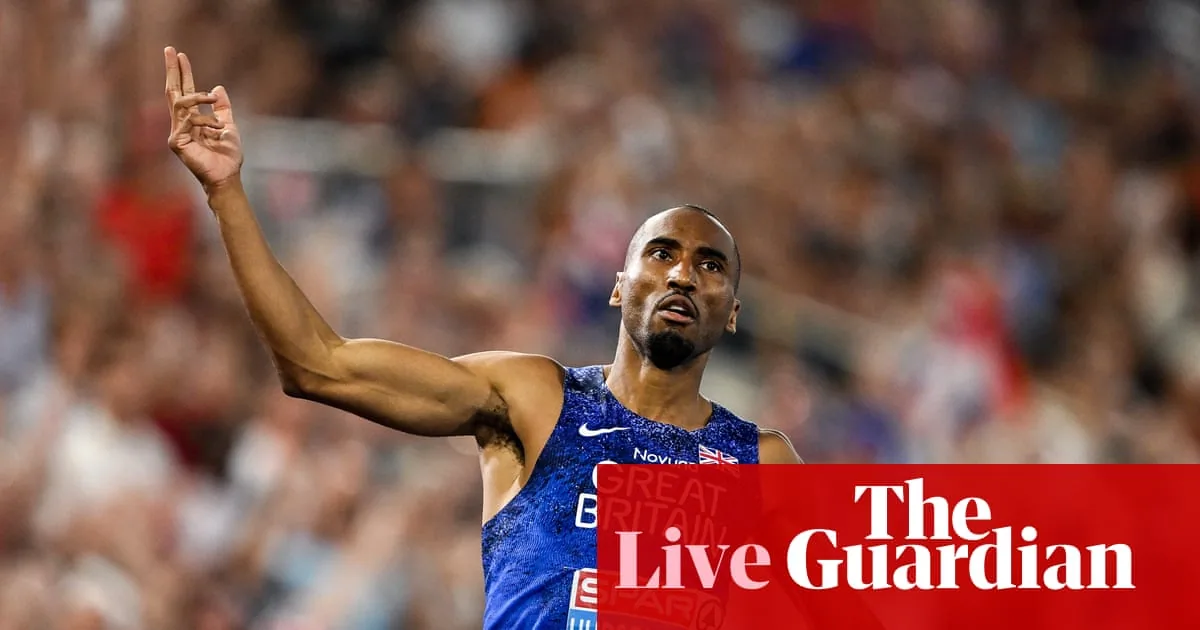 European Athletics Championships 2026: Matthew Hudson-Smith wins historic 400m gold