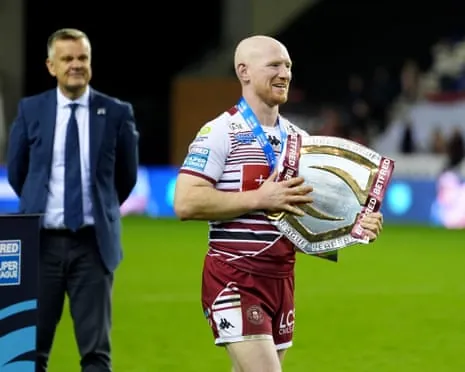 Liam Farrell with the League Leaders’ Shield